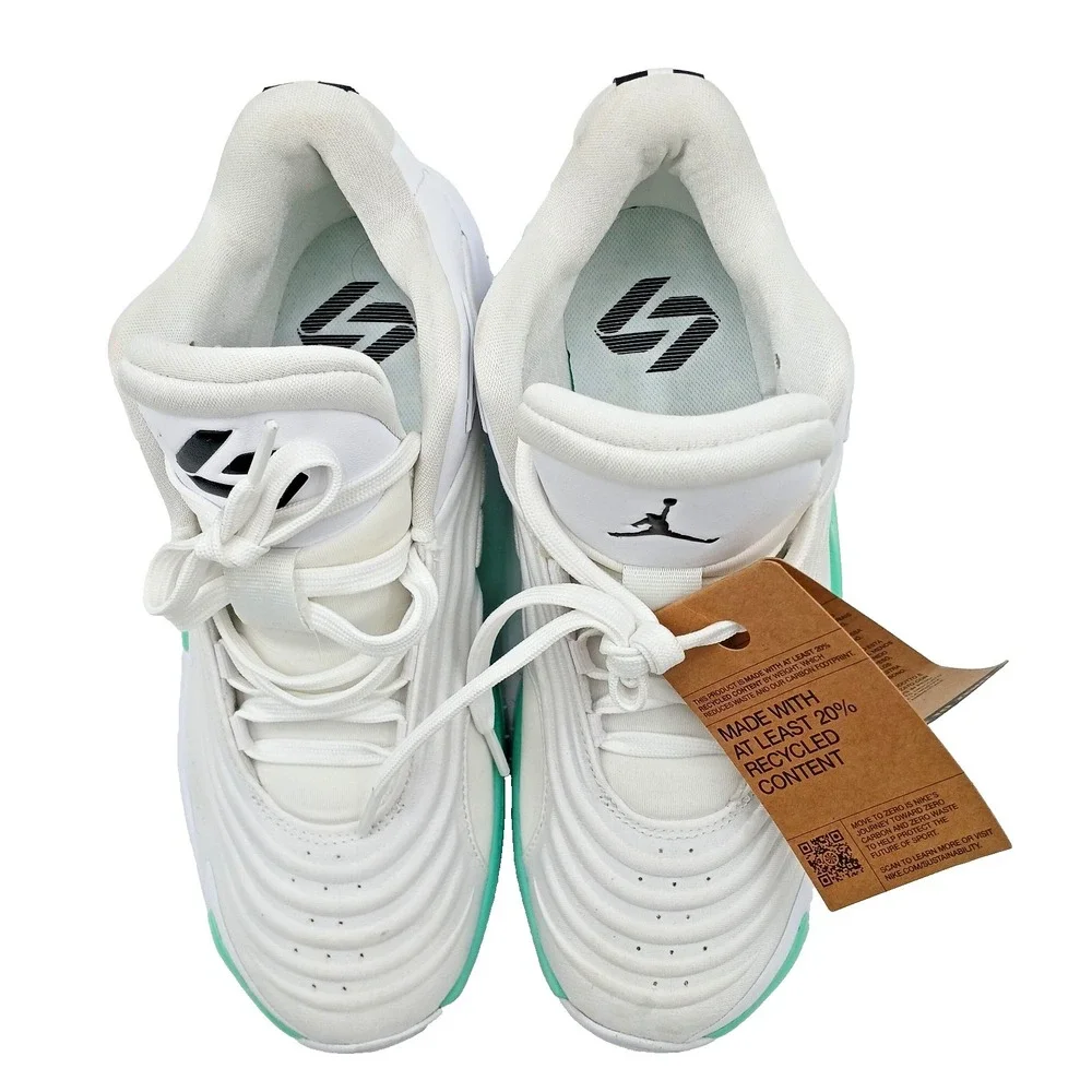 New Mens Nike Jordan Luka 3 Photo Finish (White- Black Volt- Glow Green)‎ Size 8